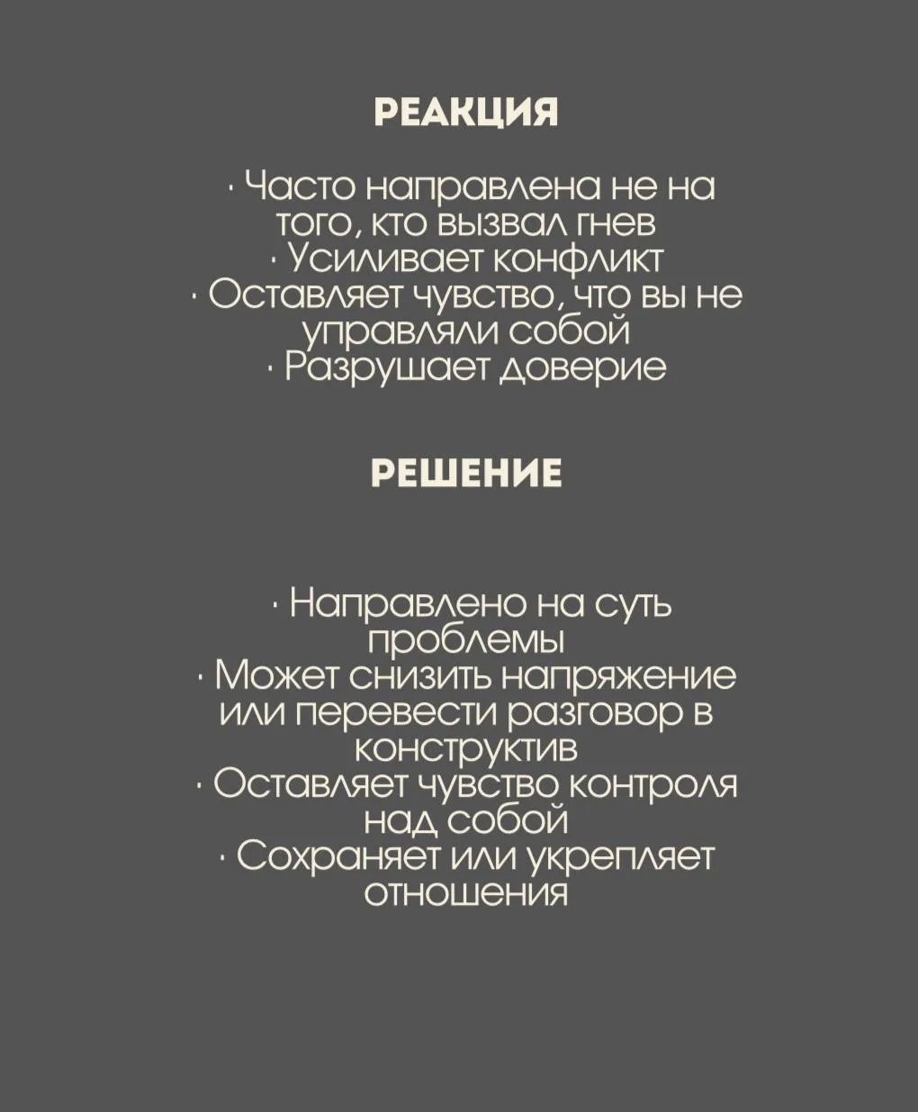 Вспыльчивость: Реакция VS Решение. Как перестать разрушать то, что дорого